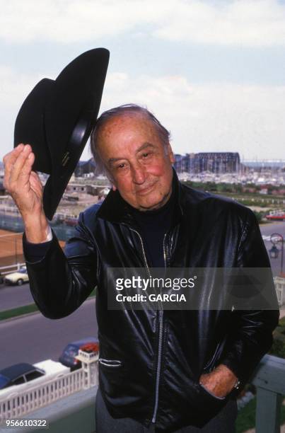 Portrait du réalisateur américain Jean Negulesco le 11 septembre 1986, France.