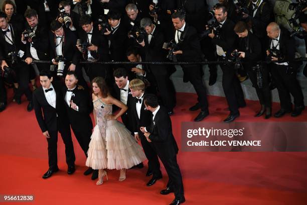 German actor Teo Yoo, Russian actor Roma Zver, Russian actress Irina Starshenbaum, French producer Charles-Evrard Tchekhoff, Russian producer Ilya...