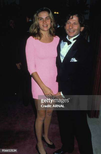 Mariage de Roman Polanski et Emmanuelle Seigner en septembre 1989 à Paris, France.