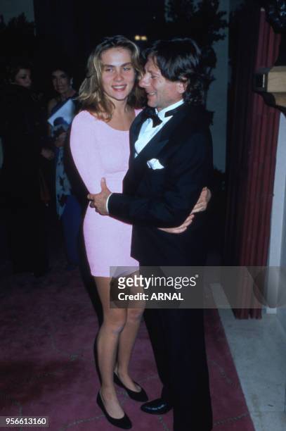 Mariage de Roman Polanski et Emmanuelle Seigner en septembre 1989 à Paris, France.