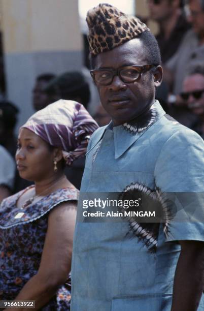 Mobutu Sese Seko et sa femme en 1977 en République démocratique du Congo/Zaïre.
