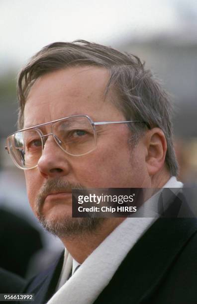 Portrait du Président lituanien Vytautas Landsbergis, 13 mai 1992, Lituanie.