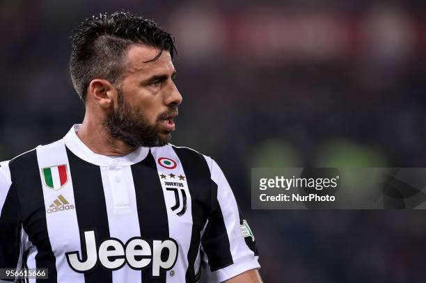 Andrea Barzagli of Juventus during the TIM Cup - Coppa Italia final match between Juventus and AC Milan at Stadio Olimpico, Rome, Italy on 9 May 2018.