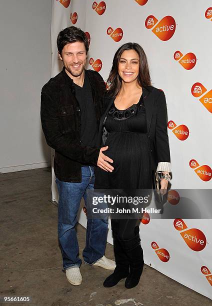 Actors Greg Vaughan and Touriya Haoud attend the EA Sports Active and Nancy O'Dell "Active For Life" benefit for The March of Dimes on January 8,...