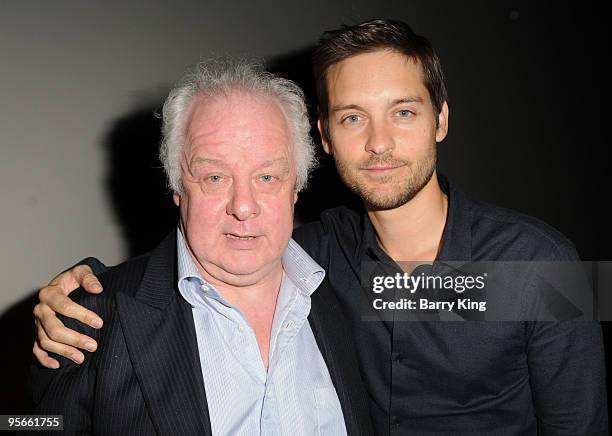 Director Jim Sheridan and actor Tobey Maguire attend American Cinematheque Q&A held at the Aero Theatre on January 8, 2010 in Santa Monica,...