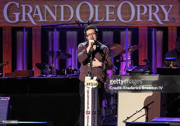 Singer Danny Gokey performs at the Sprint Sound & Speed concert at Ryman Auditorium on January 8, 2010 in Nashville, Tennessee.
