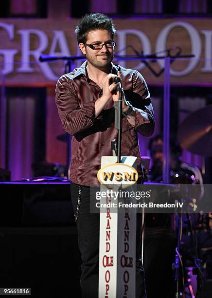 Singer Danny Gokey performs at the Sprint Sound & Speed concert at Ryman Auditorium on January 8, 2010 in Nashville, Tennessee.