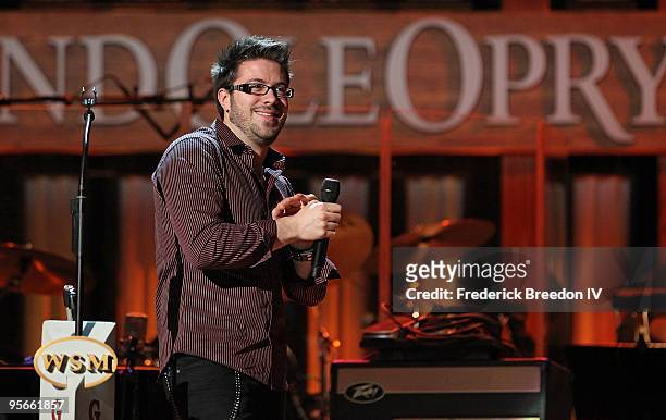 Singer Danny Gokey performs at the Sprint Sound & Speed concert at Ryman Auditorium on January 8, 2010 in Nashville, Tennessee.