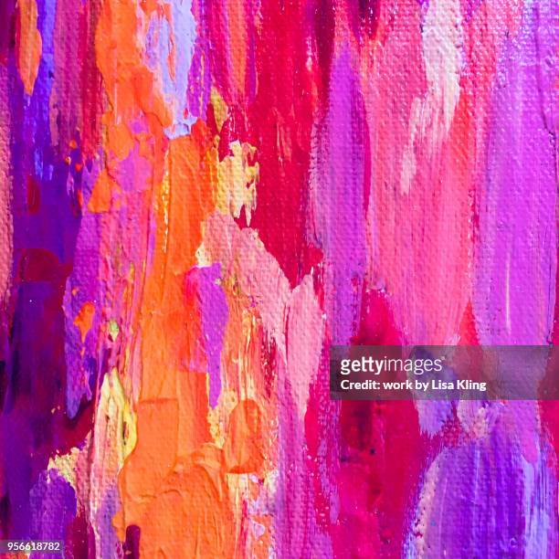 purple rain stripes - acrylic painting stock-fotos und bilder