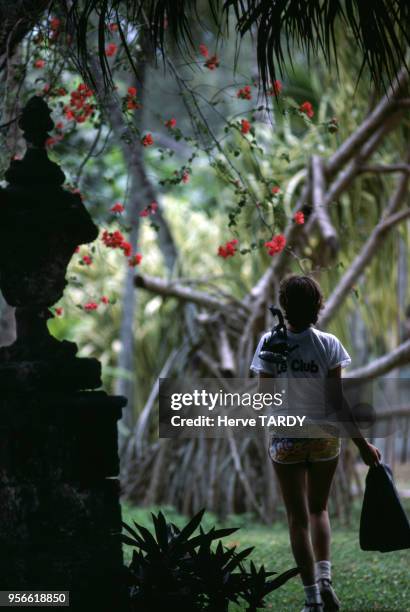 Touriste du Club Méditerranée en mars 1981 aux Bahamas.