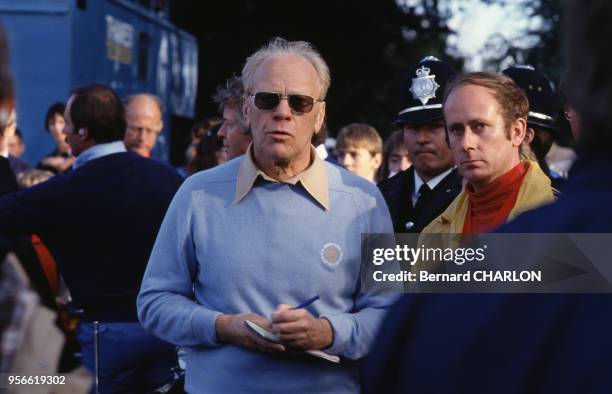 Portrait de l'homme d'Etat américain Gerald Ford, circa 1980.