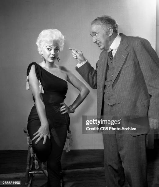 Television rural comedy The Real McCoys. Episode, The Politician, originally broadcast October 8, 1959. Pictured from left is Barbara Nichols and...