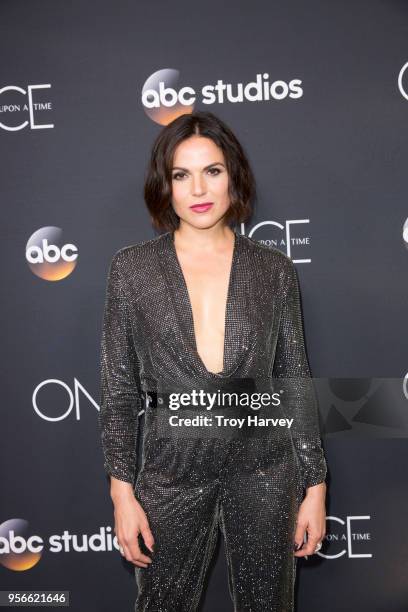 The cast and creators of Walt Disney Television via Getty Images's "Once Upon a Time" gathered at The London West Hollywood at Beverly Hills to...