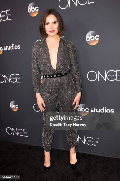 The cast and creators of Walt Disney Television via Getty Images's "Once Upon a Time" gathered at The London West Hollywood at Beverly Hills to...