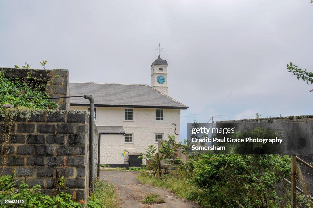 The Red Lion building the top of Green Mountain, Ascension Island.