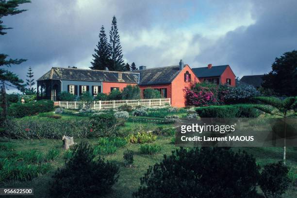 La maison Longwood où vécut Napoléon circa 1980 sur l'île de Sainte-Hélène.