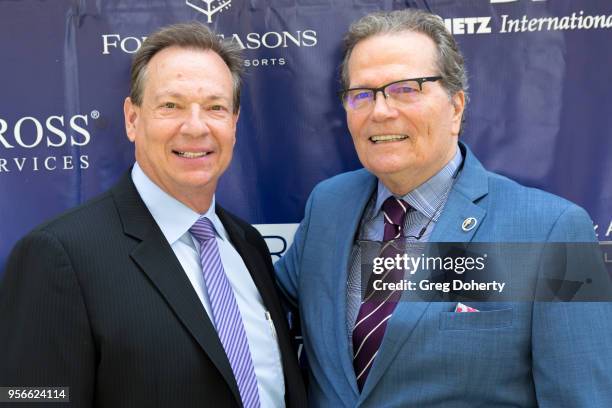 Dr. Timothy Wilson and Patrick Wayne attend the ABCs Annual Mother's Day Luncheon at the Beverly Wilshire Four Seasons Hotel on May 9, 2018 in...