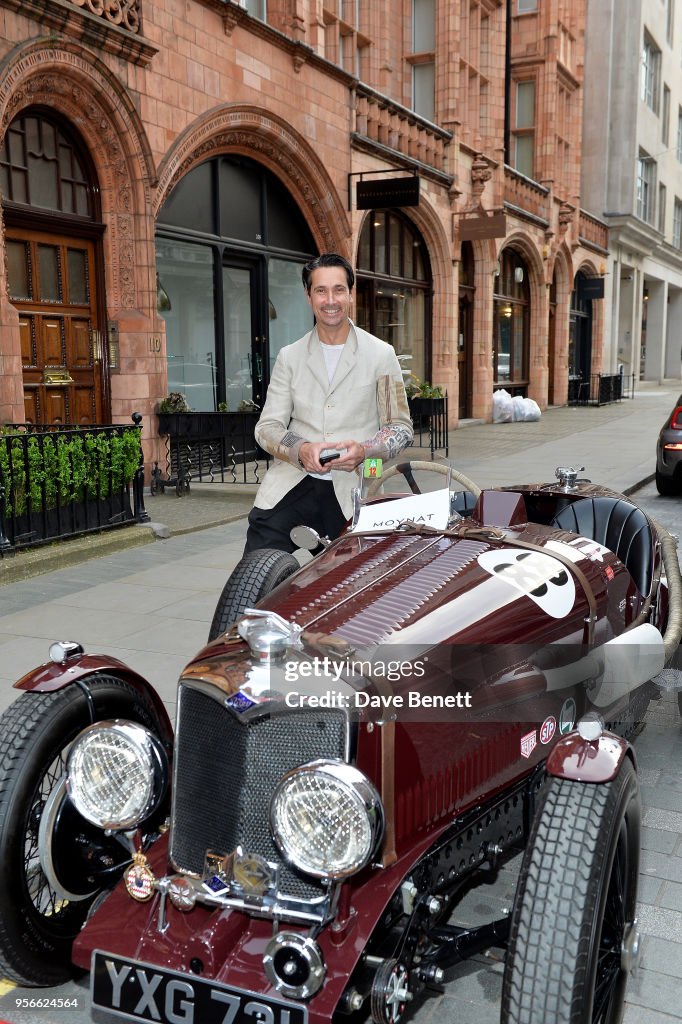Sebastian Manes attends a private dinner for the launch of Moynat at