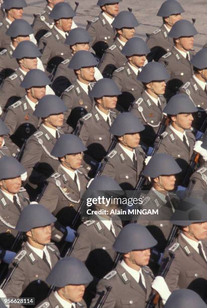 25e anniversaire de la République Démocratique Allemande en octobre 1974 à Berlin Est, Berlin, Allemagne.