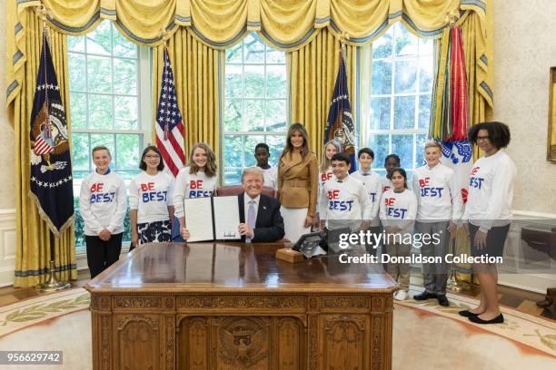 President Donald J. Trump and First Lady Melania Trump at the announcement of the First Ladys Be Best initiative | May 7, 2018