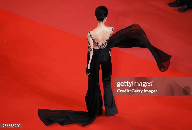 Guest attends the screening of "Leto" during the 71st annual Cannes Film Festival at Palais des Festivals on May 9, 2018 in Cannes, France.