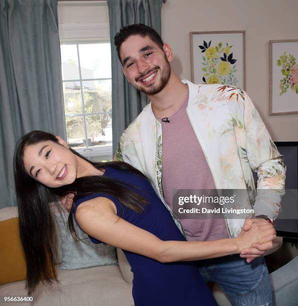 Olympic figure skater Mirai Nagasu and dancer/TV personality Alan Bersten visit Hallmark's "Home & Family" at Universal Studios Hollywood on May 9,...