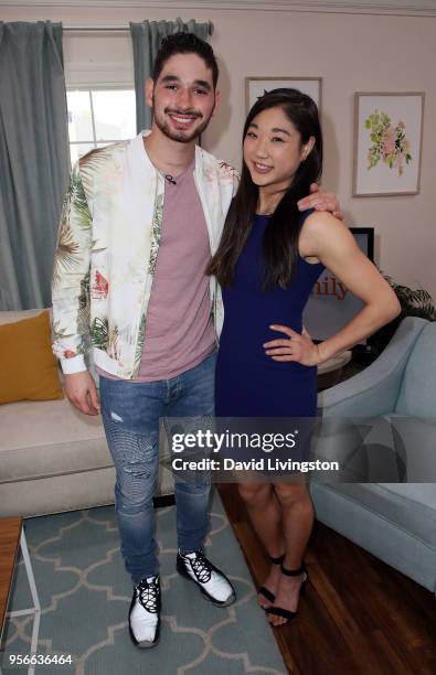 Dancer/TV personality Alan Bersten and Olympic figure skater Mirai Nagasu visit Hallmark's "Home & Family" at Universal Studios Hollywood on May 9,...