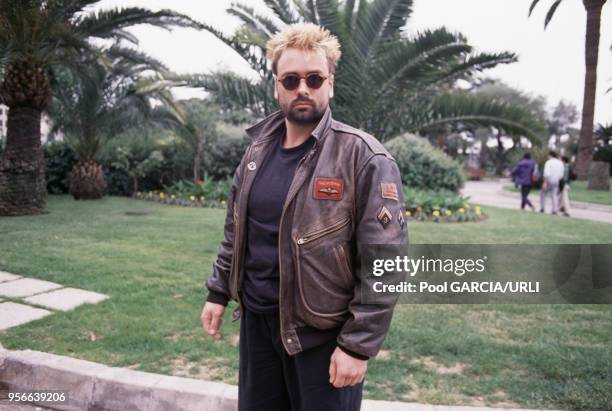 Portrait de Luc Besson lors du Festival de Cannes en mai 1988, France.