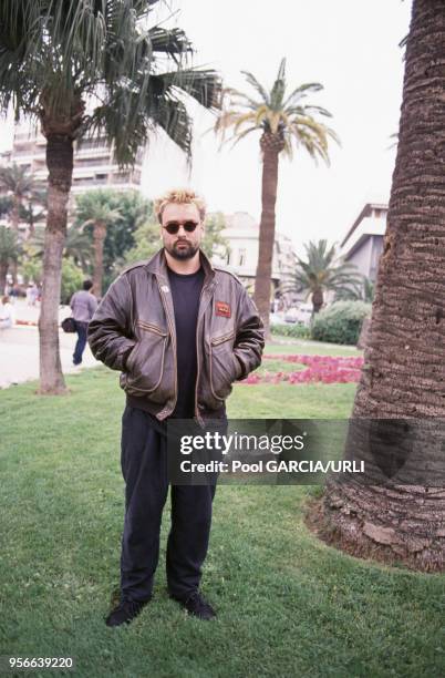 Portrait de Luc Besson lors du Festival de Cannes en mai 1988, France.