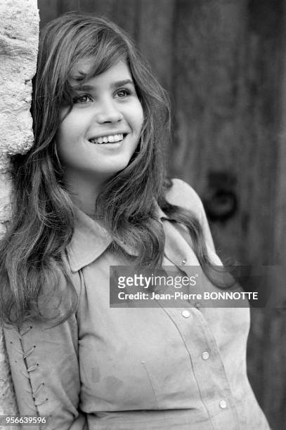Actrice Maria Schneider en septembre 1970, France.
