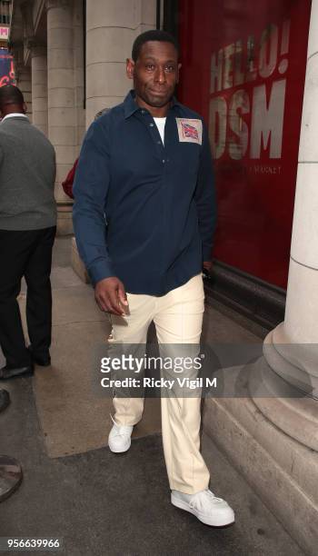 David Harewood seen attending Hello! Magazine x Dover Street Market anniversary party on May 9, 2018 in London, England.
