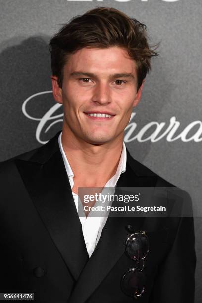 Model Oliver Cheshire attends the Chopard Gentleman's Evening at Hotel Martinez on May 9, 2018 in Cannes, France.