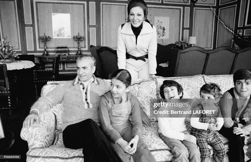 La famille impériale d'Iran à Saint-Moritz