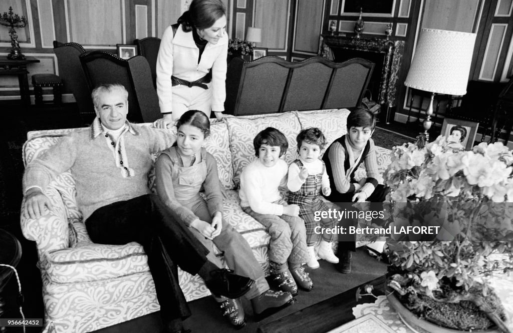 La famille impériale d'Iran à Saint-Moritz
