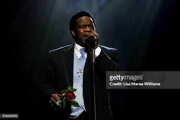 American soul singer Al Green performs in the Domain during the Sydney Festival 2010 Festival First Night event on January 9, 2010 in Sydney,...