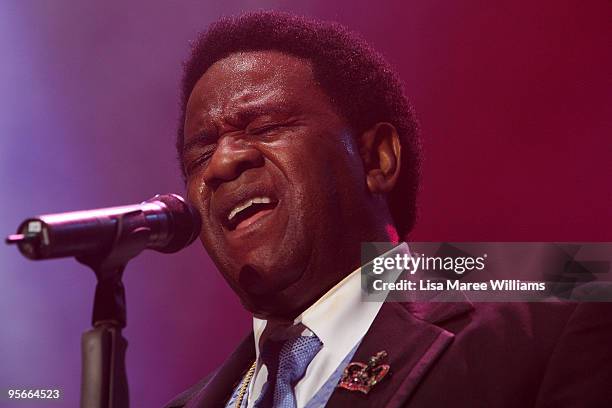 American soul singer Al Green performs in the Domain during the Sydney Festival 2010 Festival First Night event on January 9, 2010 in Sydney,...