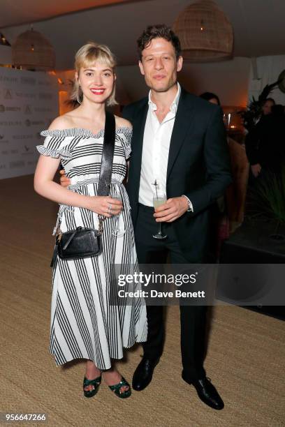 Imogen Poots and James Norton at the Wildlife party presented by Grey Goose and DIRECTV at Nikki Beach, Cannes 2018 on May 9, 2018 in Cannes, France.