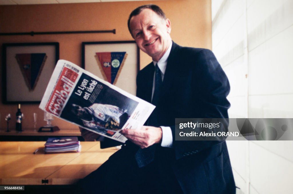 Jean-Michel Aulas président de l'Olympique lyonnais