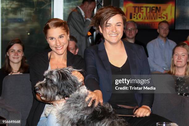 Katja Elsaesser and Charlott Arzberger alias 'Die Tierprofis' attend the photo call for the tv show 'Tietjen und Bommes' on May 9, 2018 in Hamburg,...