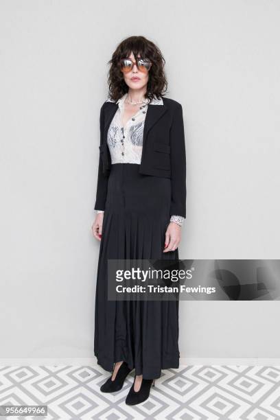 Isabelle Adjani attends at Albane by Costes, JW Marriott Rooftop on May 9, 2018 in Cannes, France.