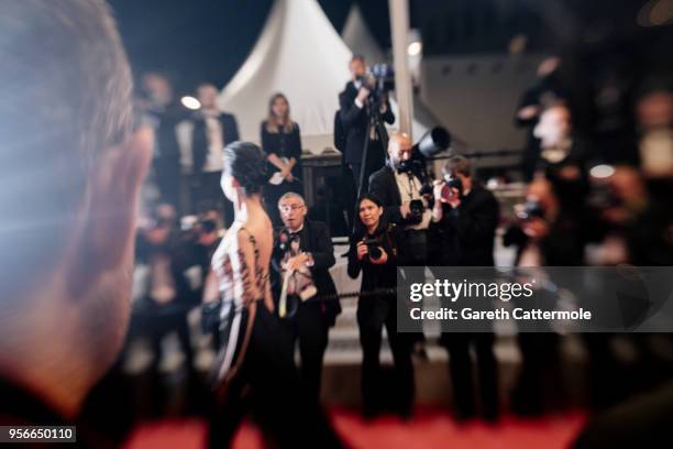 Guest attends the screening of 'Leto' during the 71st annual Cannes Film Festival at on May 9, 2018 in Cannes, France.