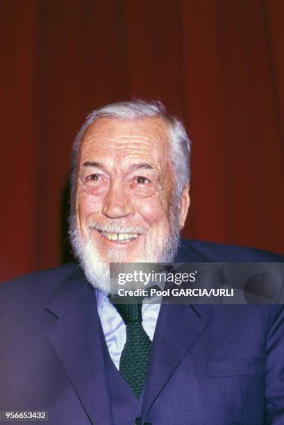 John Huston au Festival de Cannes en mai 1984, France.