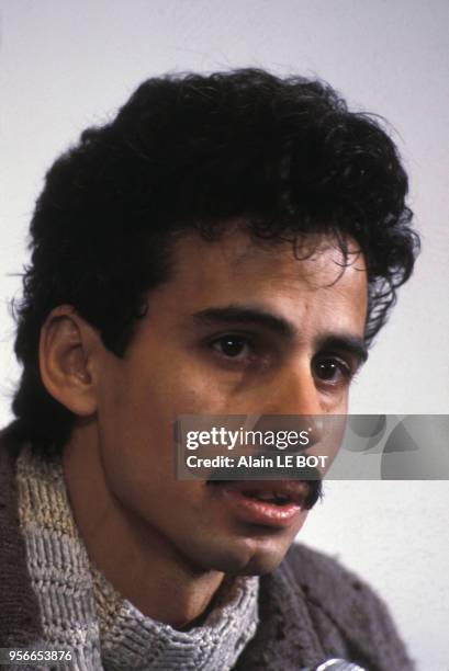 Nacer Khémir, réalisateur tunisien lors du festival des 3 continents à nantes en novembre 1984, France.