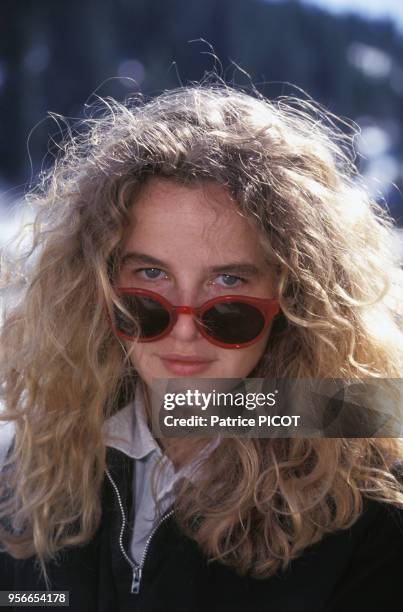 Isabelle Pasco au Festival de Chamrousse en mars 1993, France.