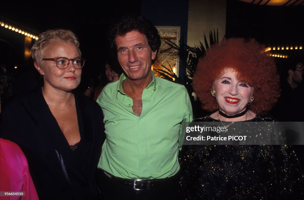 Muriel Robin, Jack Lang et Yvette Horner en 1993