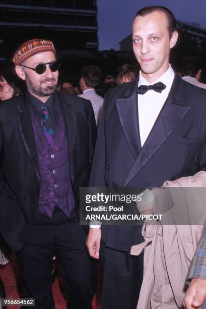 CharlElie Couture et son frère Tom Novembre en mai 1991 au Festival de Cannes, France.