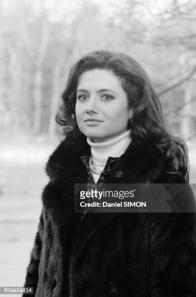 La chanteuse italienne Gigliola Cinquetti en février 1976 à Paris, France.