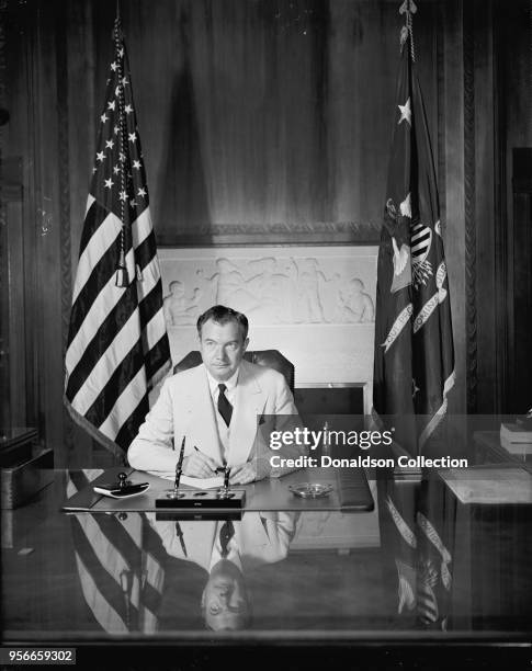 Attorney General. Washington, D.C., July 12. Attorney General Robert H. Jackson posed for this new picture in his office today, 7-12-40 (