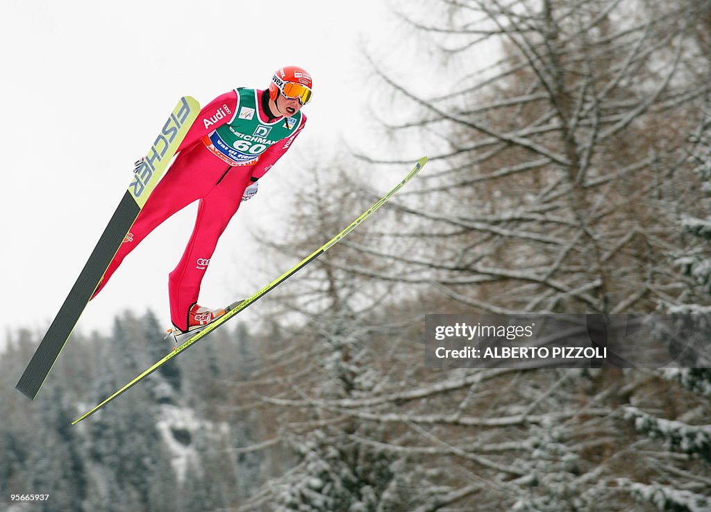 German Eric Frenzel jumps during the Ski