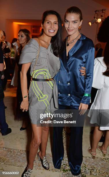 Goga Ashkenazi and Arizona Muse attend Goga Ashkenazi's celebration of the 'Sustainable Surf' collaboration with Marc Quinn, with dinner at her...